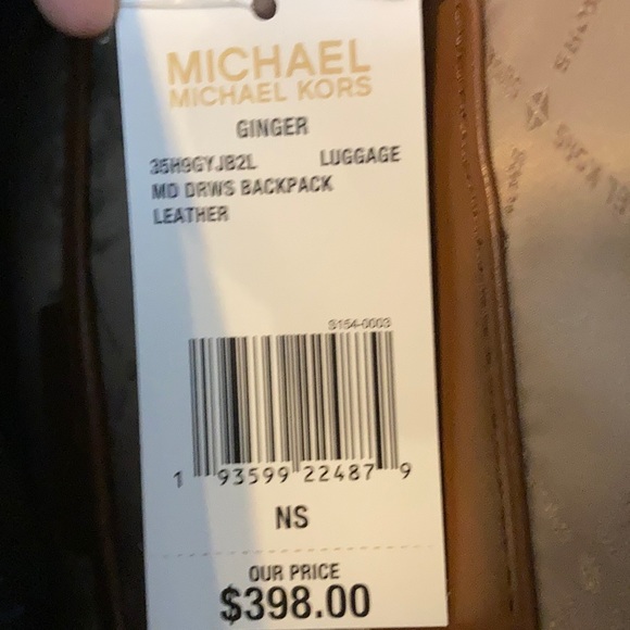 NEW! MICHAEL KORS Ginger Medium Backpack - Picture 9 of 11